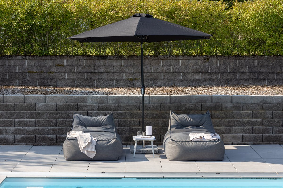 Sonnenschirm Mimor – Ø300 cm in Schwarz