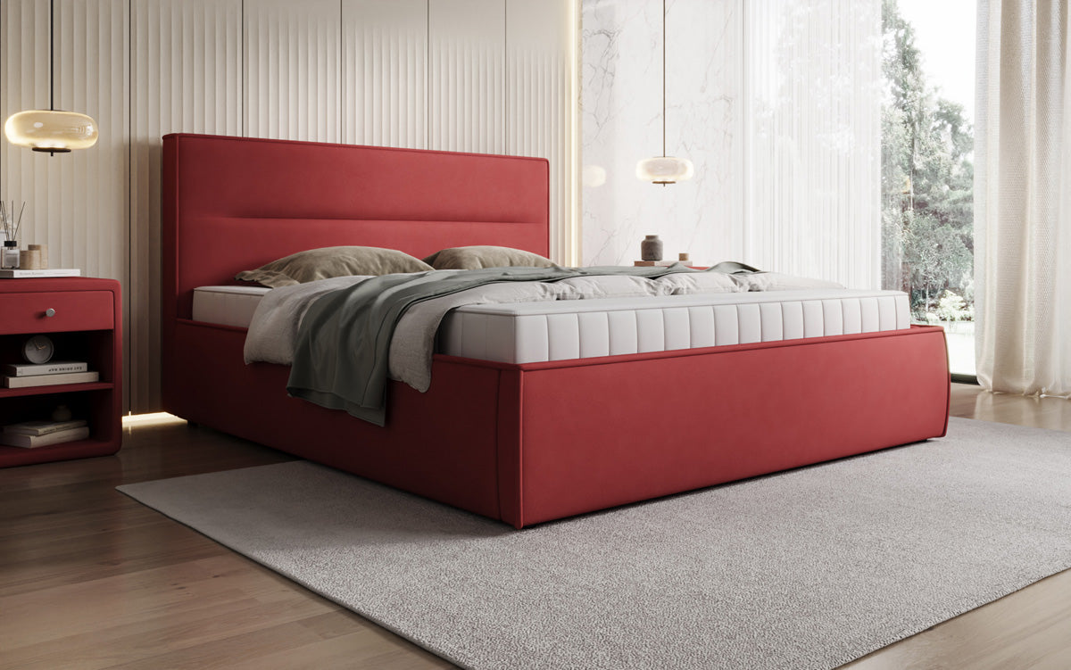 Designer Polsterbett Merry Stoff mit Stauraum