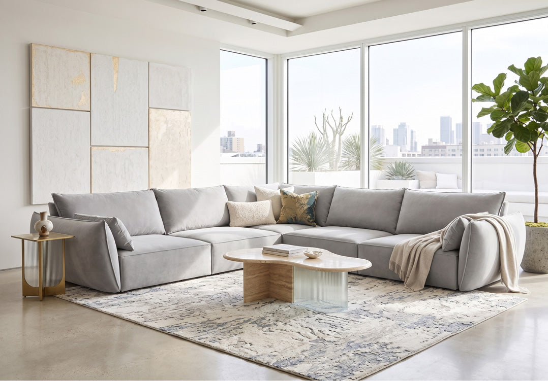 Designer Sofa Nuvola L Maxi in Samt