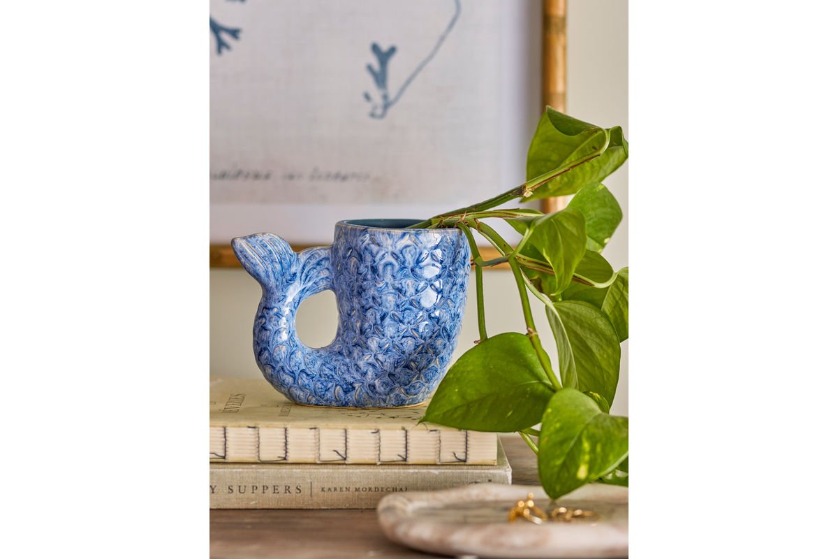 Vase „Marmaid“ – aus Steingut