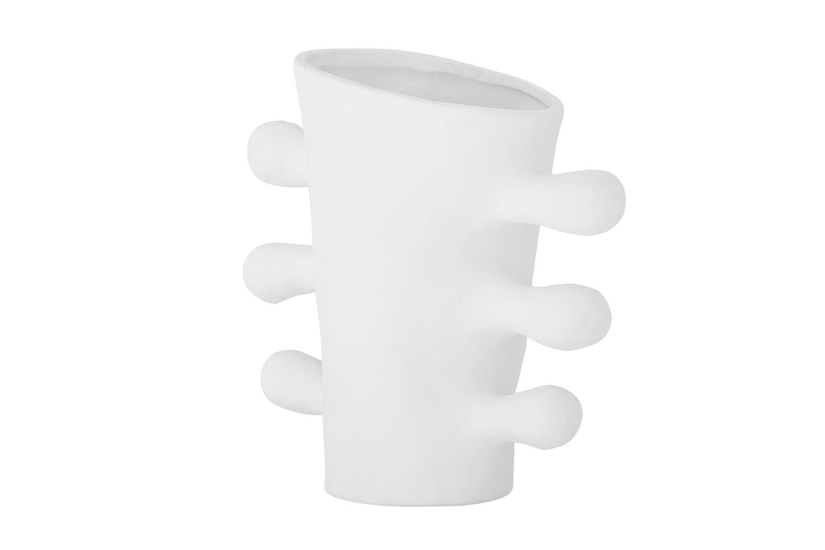 Vase „Alvina“ – Weißes Steingut