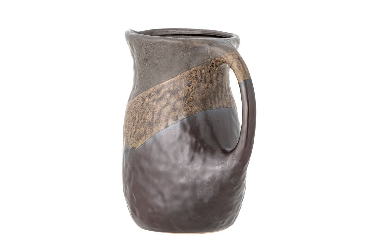 Krug Mella – Steingut mit Retro-Glasur in Braun