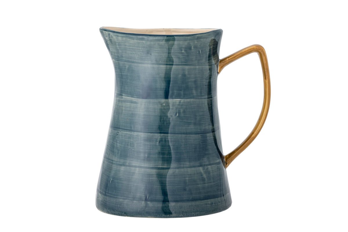 Krug Ameli – handdekoriertes Steingut in Blau