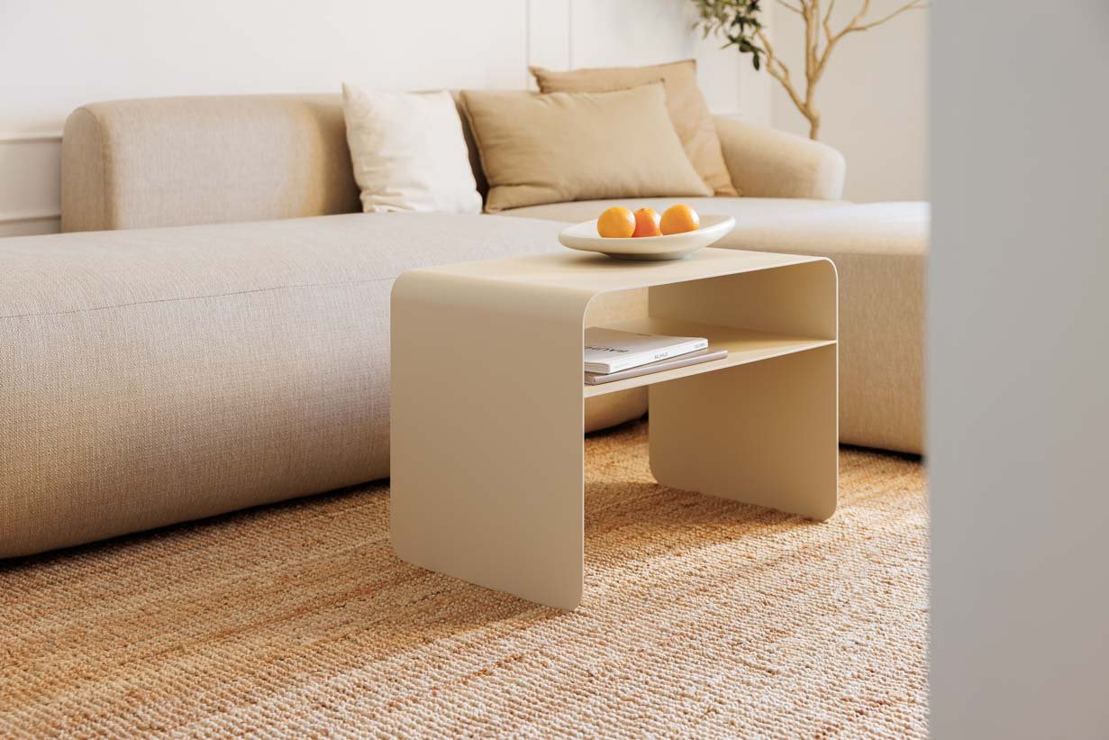 Couchtisch/Beistelltisch Cosmo – Pulverbeschichtetes Metall in modernem Design