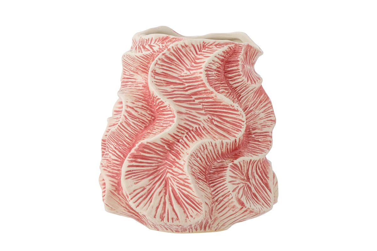 Vase „Blossom Coral“ – Steingut Vase