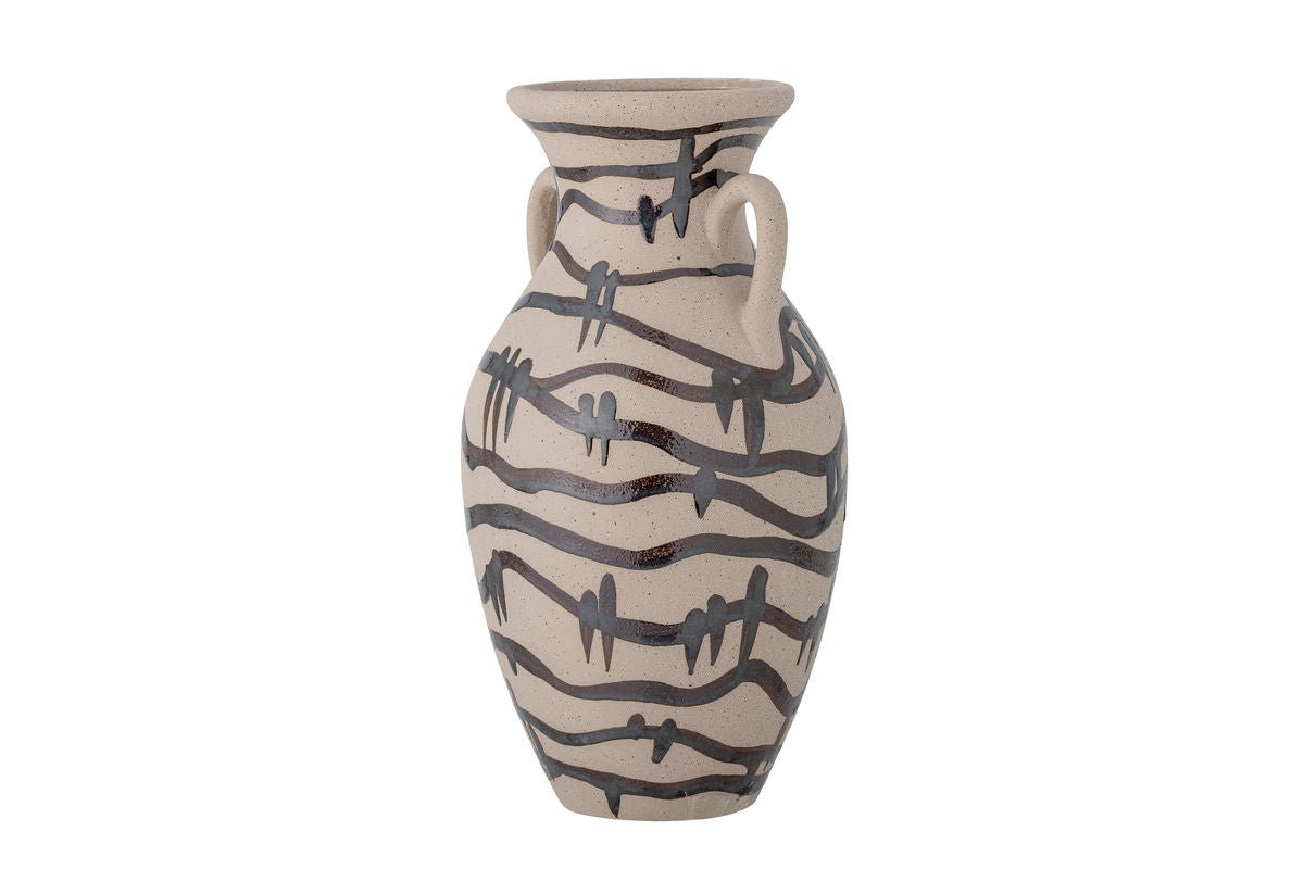 Vase „Alura“ – Schwarzes Steingut