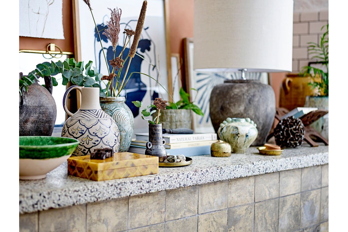 Schale Roxy – Steingut mit reaktiver Glasur in Grün