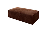 Beistellhocker Vasto in Cord – Terrakotta