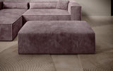 Beistellhocker Vasto in Cord – Mauve