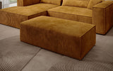 Beistellhocker Vasto in Cord – Amber