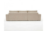 Designer Ecksofa Vigo in Bouclé – Beige – Links