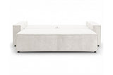 Designer 3 Sitzer Sofa Rego in Samt mit Schlaffunktion & Stauraum – Weiß