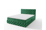 Boxspringbett Castella Samt mit Stauraum – Grün