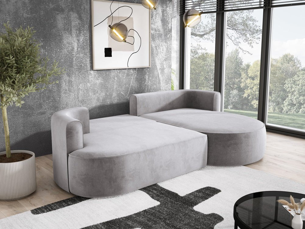 Designer L Sofa Lucca in Samt
