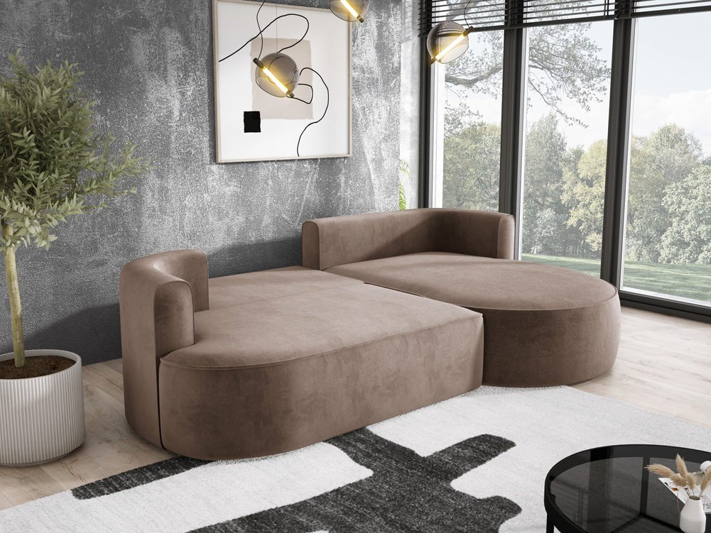Designer L Sofa Lucca in Samt