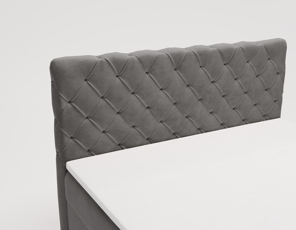 Boxspringbett Chester Samt mit Stauraum