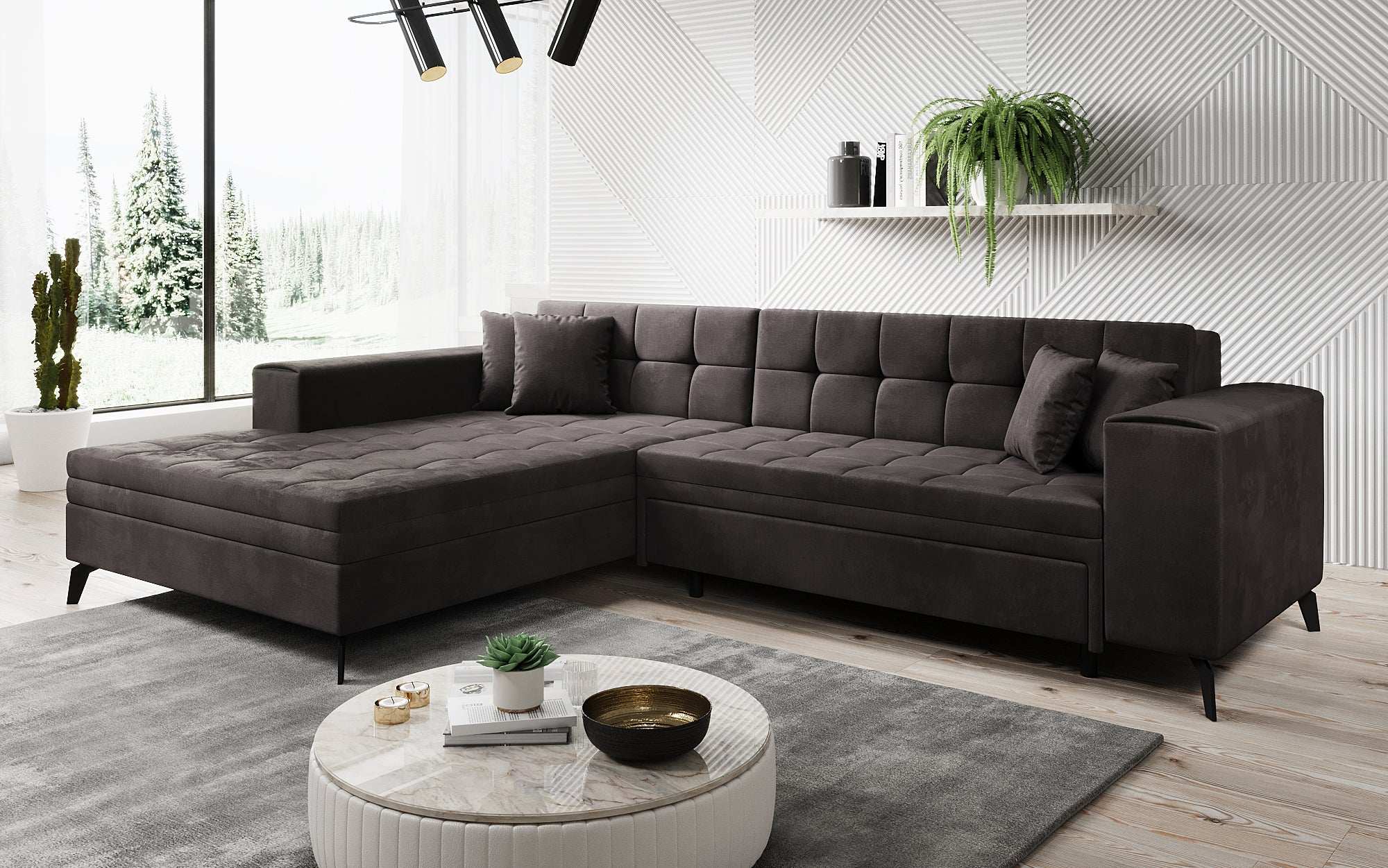 Designer Sofa Frida mit Schlaffunktion