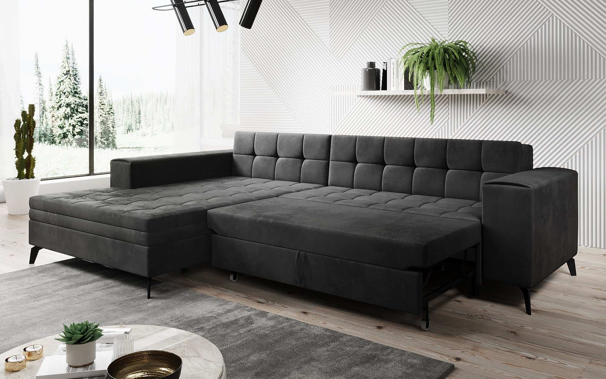Designer Sofa Frida mit Schlaffunktion