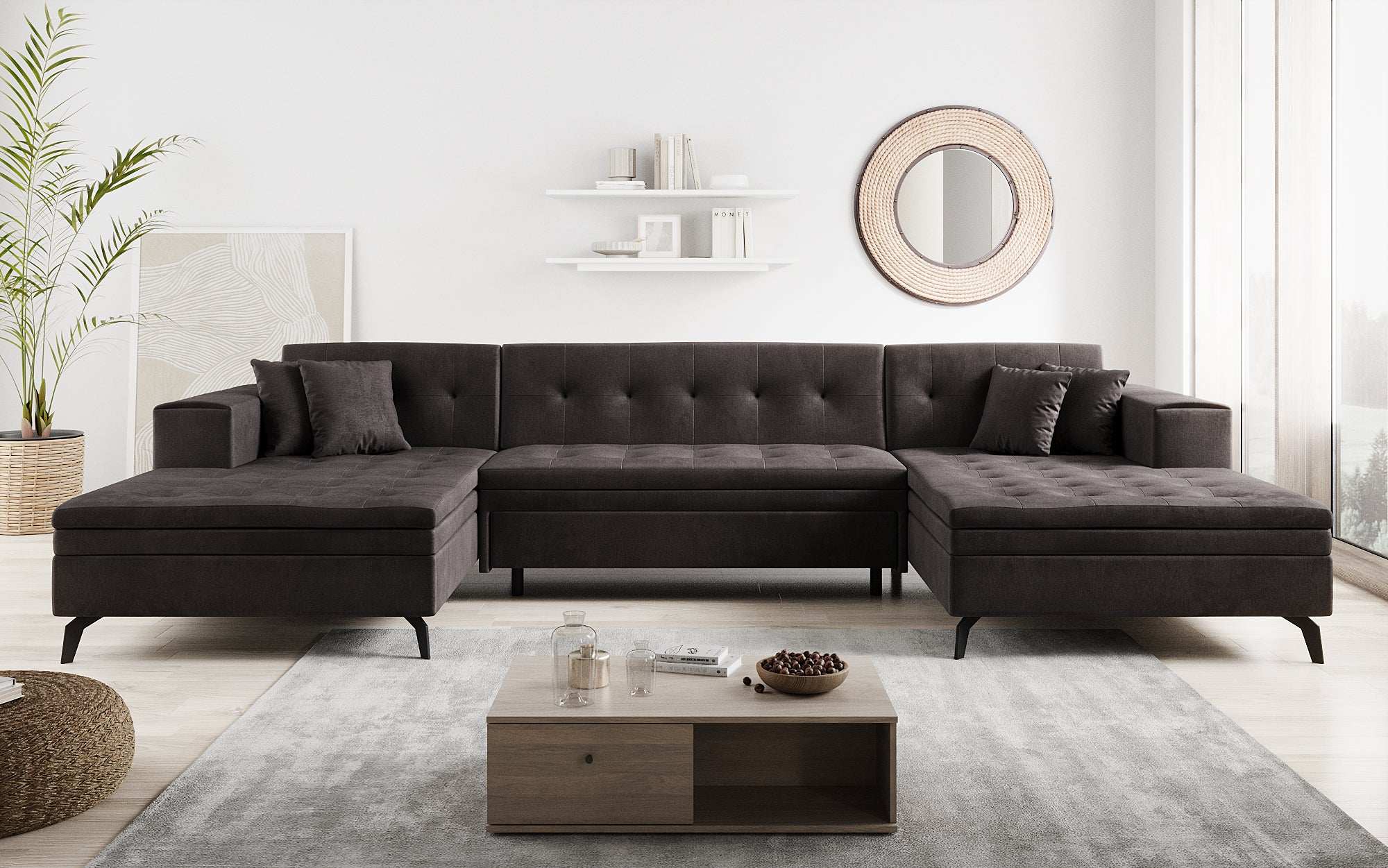 Designer Sofa Vivana mit Schlaffunktion