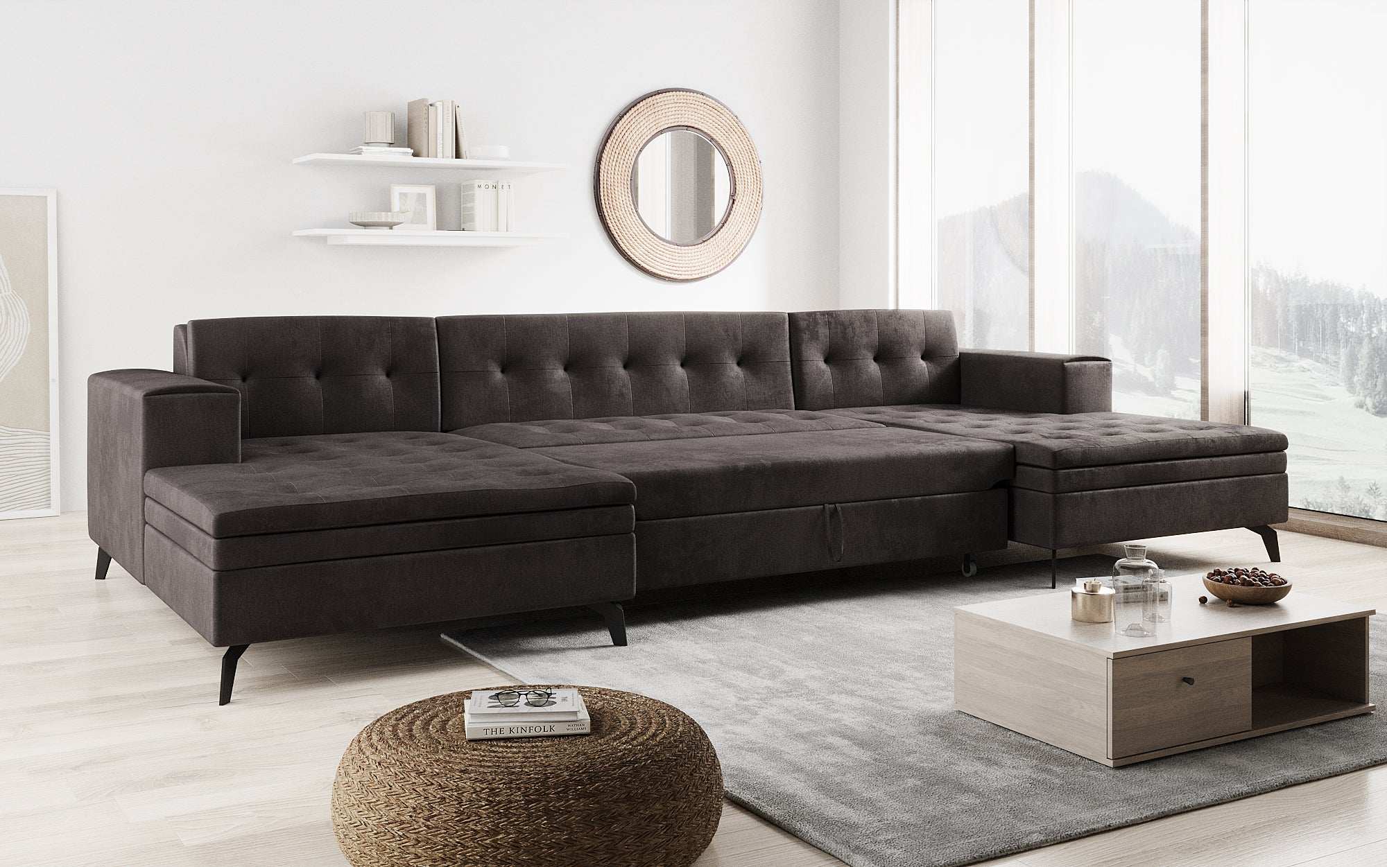Designer Sofa Vivana mit Schlaffunktion