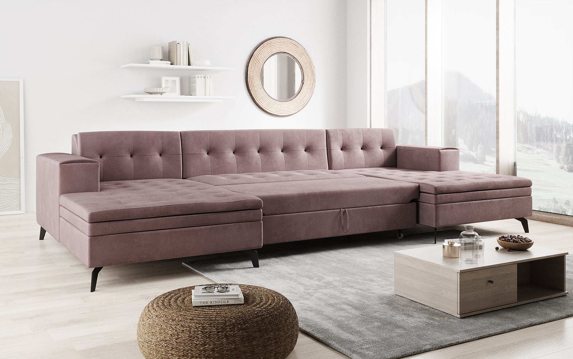 Designer Sofa Vivana mit Schlaffunktion