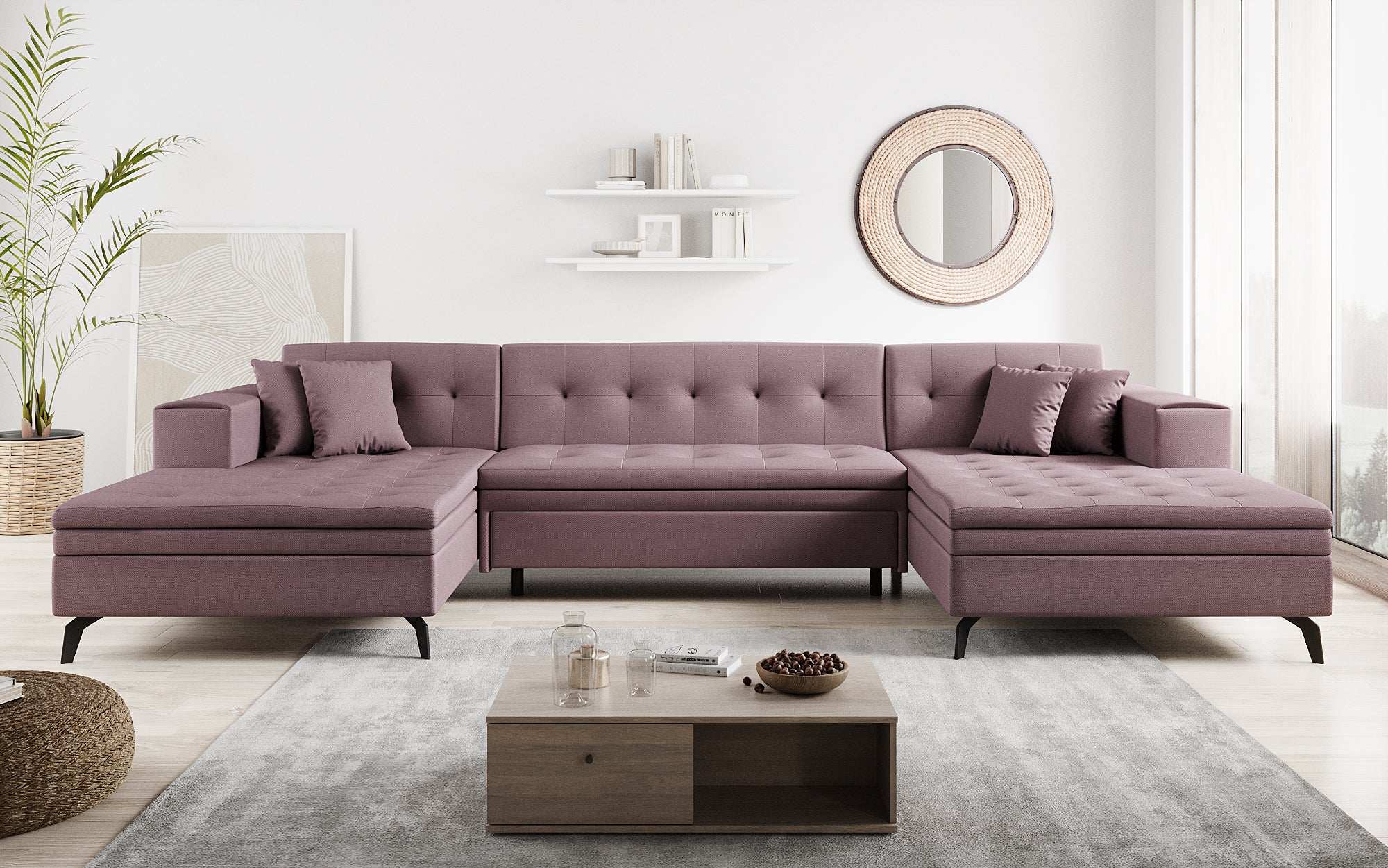 Designer Sofa Vivana mit Schlaffunktion