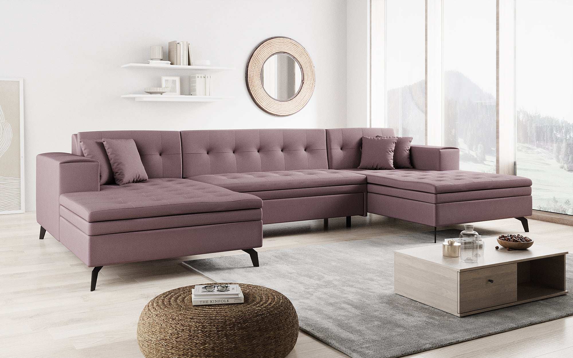 Designer Sofa Vivana mit Schlaffunktion