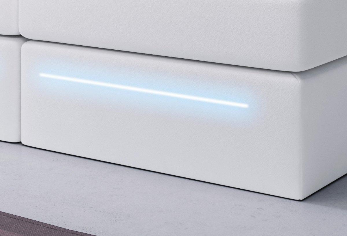 Boxspringbett Sejour mit LED u. Stauraum - Luxusbetten24