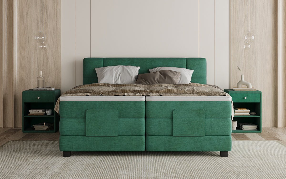 Boxspringbett Noela Samt elektrisch verstellbar