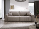 Designer Sofa Velanova 3 Sitzer Cord mit Schlaf- und Klappfunktion