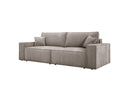 Designer Sofa Velanova 3 Sitzer Cord mit Schlaf- und Klappfunktion