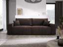 Designer Sofa Velanova 3 Sitzer Cord mit Schlaf- und Klappfunktion
