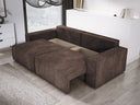 Designer Sofa Velanova 3 Sitzer Cord mit Schlaf- und Klappfunktion