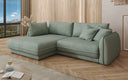 Designer Ecksofa Mojave II Stoff mit Schlaffunktion und Stauraum