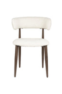 Esszimmerstuhl Stanley 2er-Set – aus Bouclé in Beige