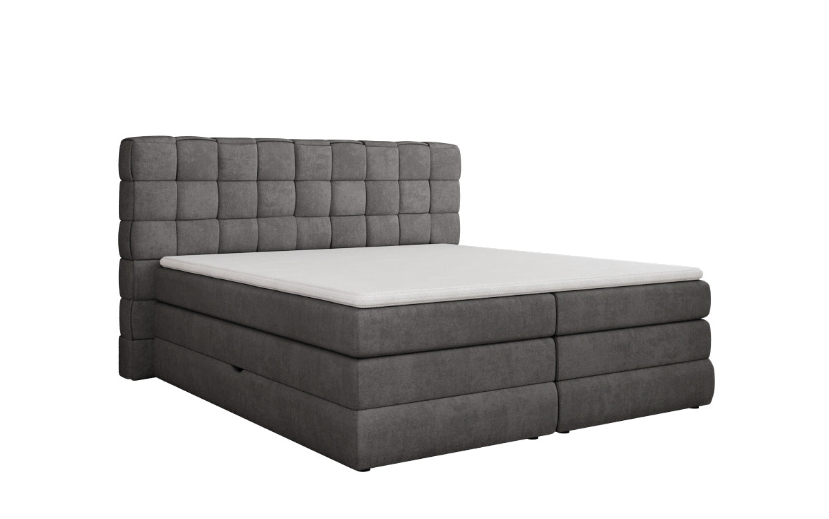 Boxspringbett Trama mit Stauraum in Stoff