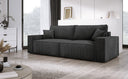 Designer Sofa Velanova 3 Sitzer Cord mit Schlaf- und Klappfunktion