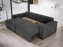 Designer Sofa Velanova 3 Sitzer Cord mit Schlaf- und Klappfunktion