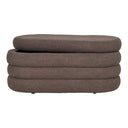 Sitzbank Philo Bouclé Braun mit Stauraum