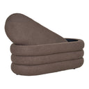 Sitzbank Philo Bouclé Braun mit Stauraum