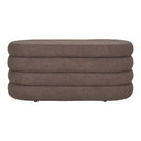 Sitzbank Philo Bouclé Braun mit Stauraum