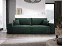 Designer Sofa Velanova 3 Sitzer Cord mit Schlaf- und Klappfunktion