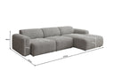Designer Ecksofa Calm in Bouclé