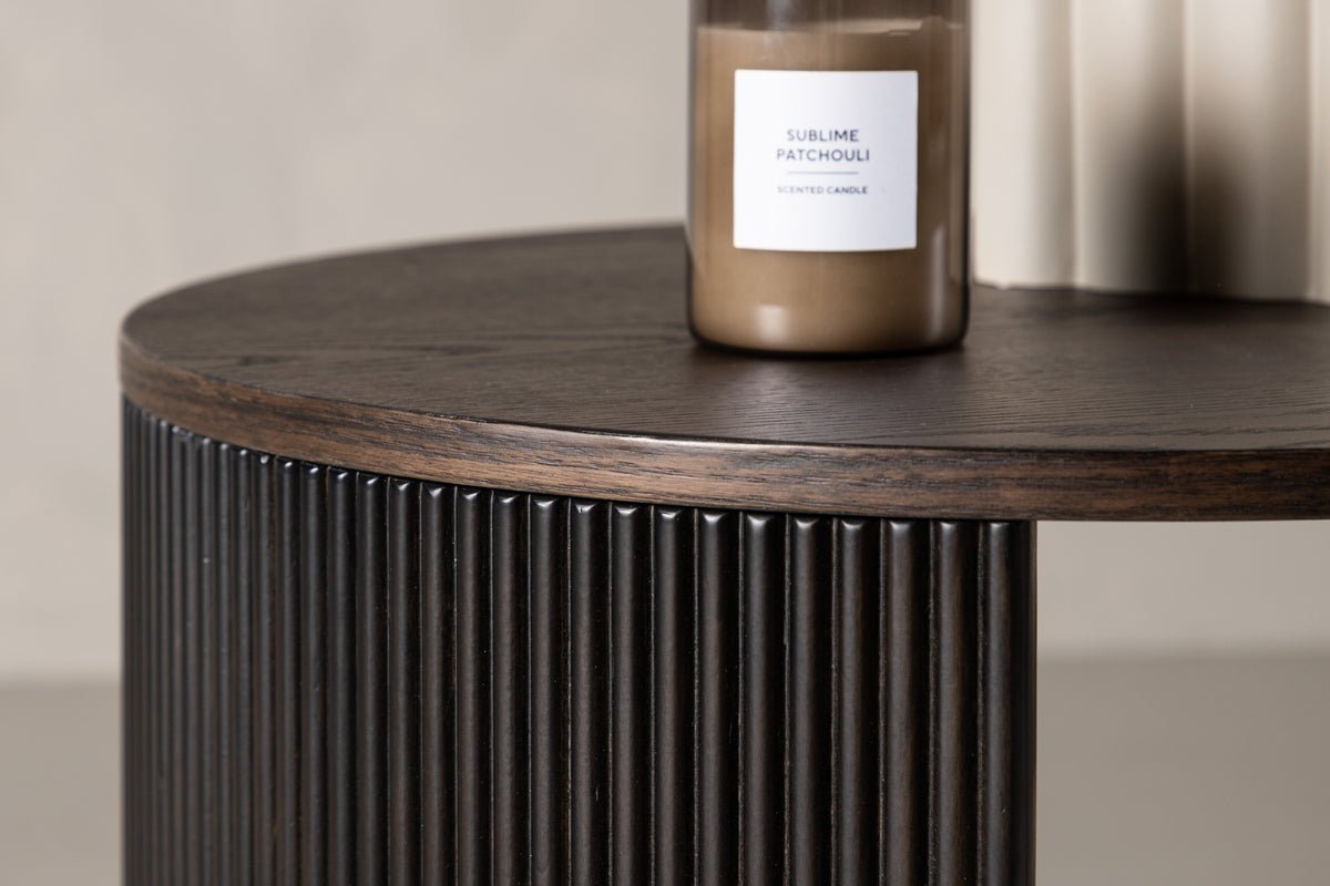 Couchtisch Rouven - mit geriffeltem Korpus