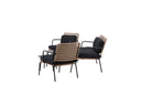 Loungeset Marocco - Rückenlehnen und Sitzflächen aus Naturrattan