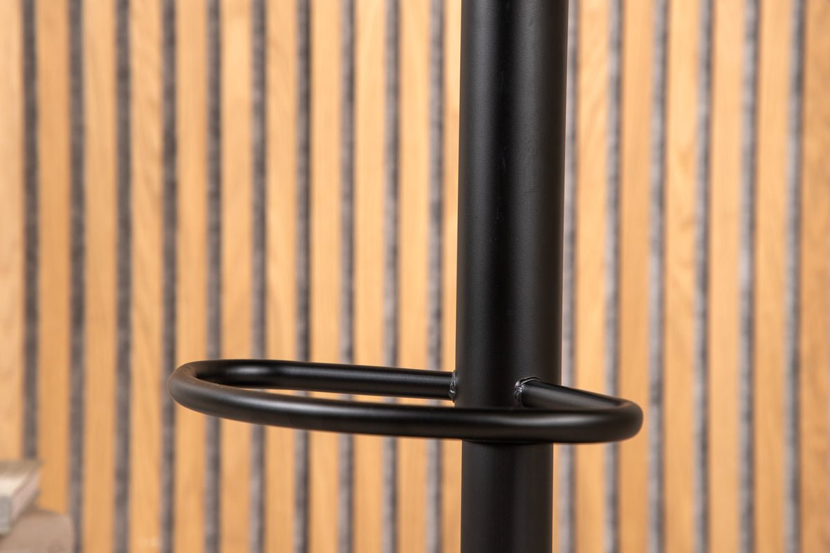 2er Set - Barhocker Adoro in Schwarz aus Metall