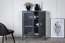 Kommode Faylen – Industrial-Design in Schwarz, Weiß & Grau