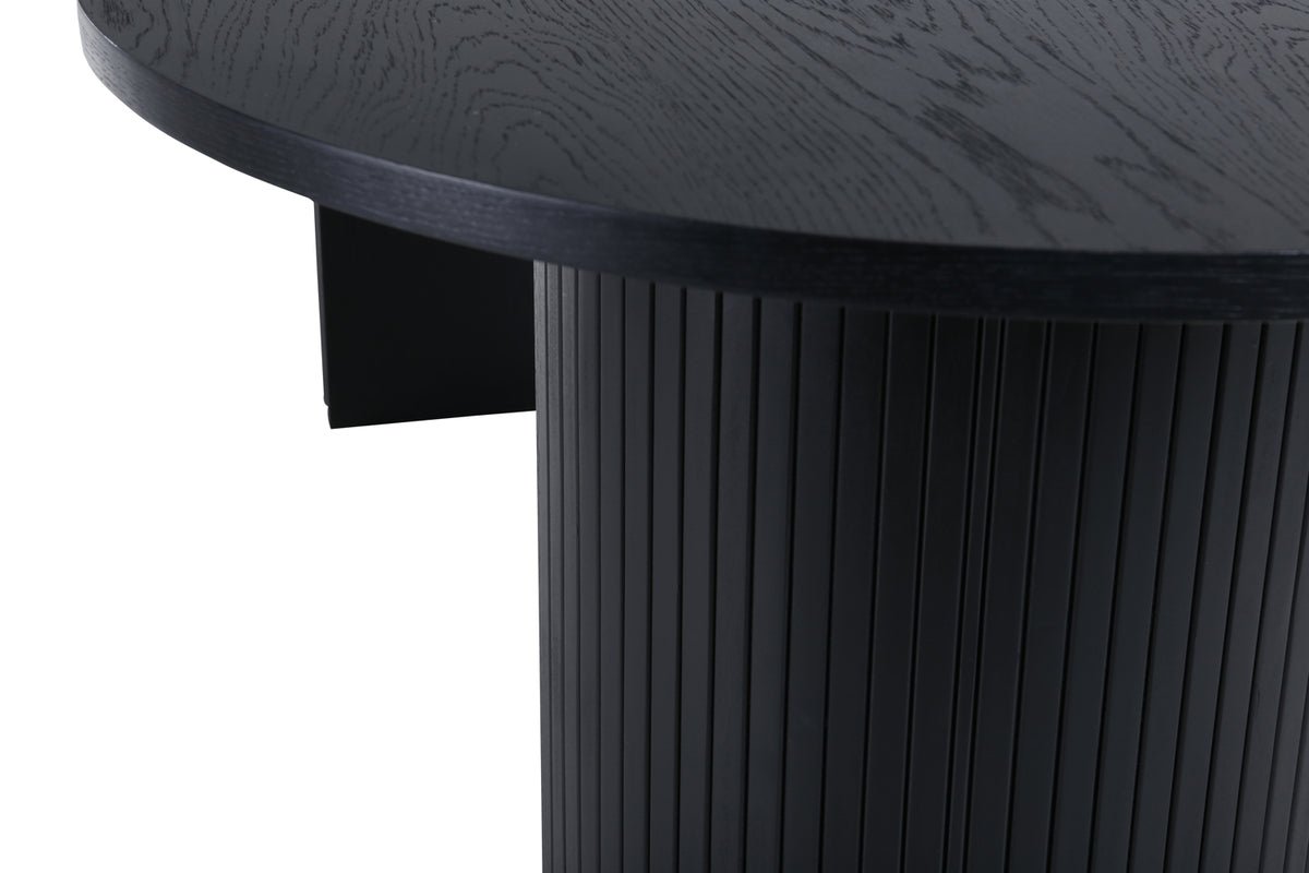 Esstisch Moani - mit robusten Gestell im gerippten Design