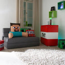 Minecraft Klappsofa SleepCube – ausklappbar & passend zum Kinderbett
