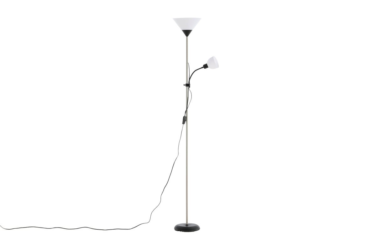 Stehlampe „Ragnar“ –  Schlanke, moderne Silhouette 2-flammig